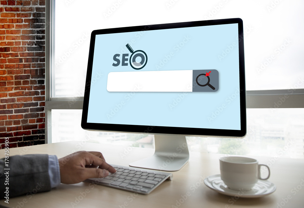 Local SEO Concept Business team hands at work with financial reports Links Global Hyperlink search engine optimization and a laptop Local SEO Concept Business team hands at work with financial reports Links Global Hyperlink search engine optimization and a laptop