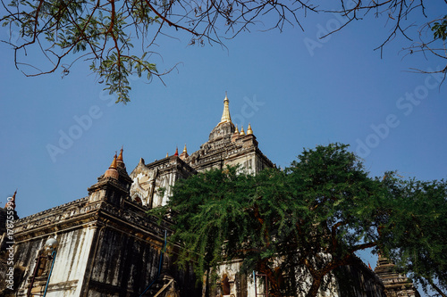 Thatbinnyu Temple Pagoda in Bagan Myanmbar Burma photo