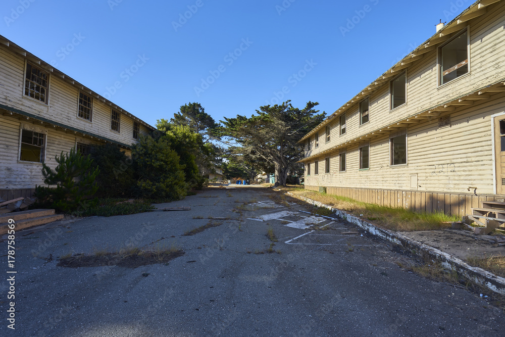 fascinating defunct and decaying houses in an abandoned area near Monterey, California