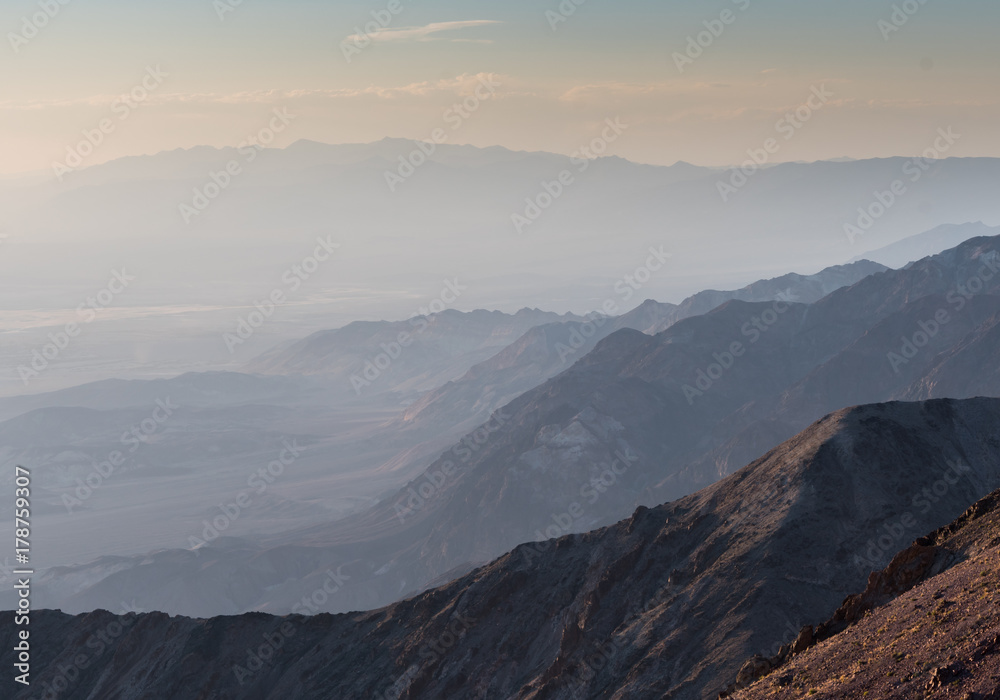 Layers of Mountains in Death Valley
