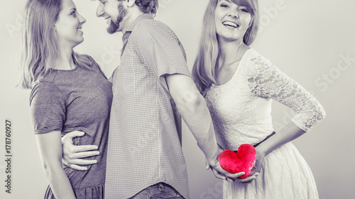 Handsome man betrayed women