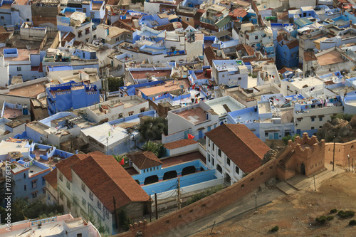 Panoramic view of Chefchaouen, Morocco © juanorihuela