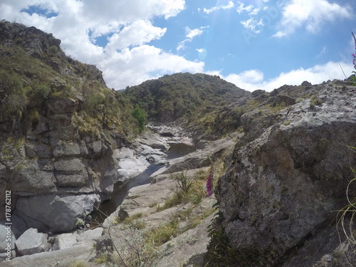 Trekking  from Cumbrecita to the Quebrada de Yatan in Córdoba, Argentina photo