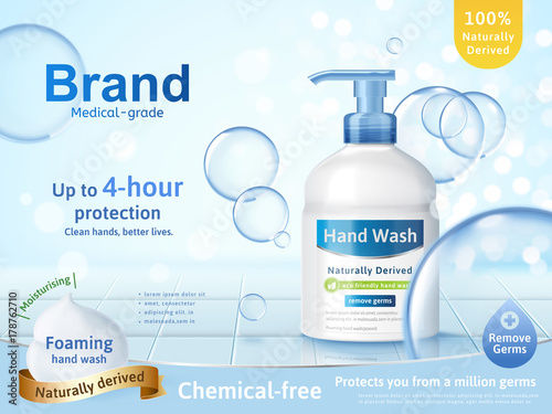 Foaming hand wash ads