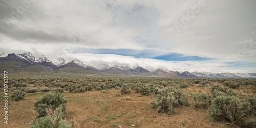 East face of Steens Mountain with snow