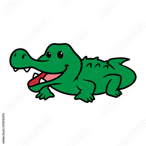 Cartoon Crocodile © siridhata