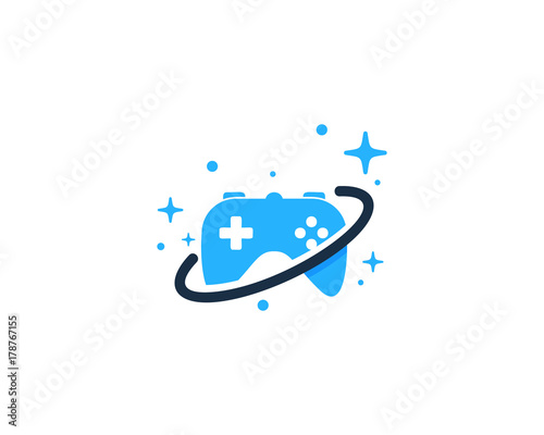 Game Planet Icon Logo Design Element
