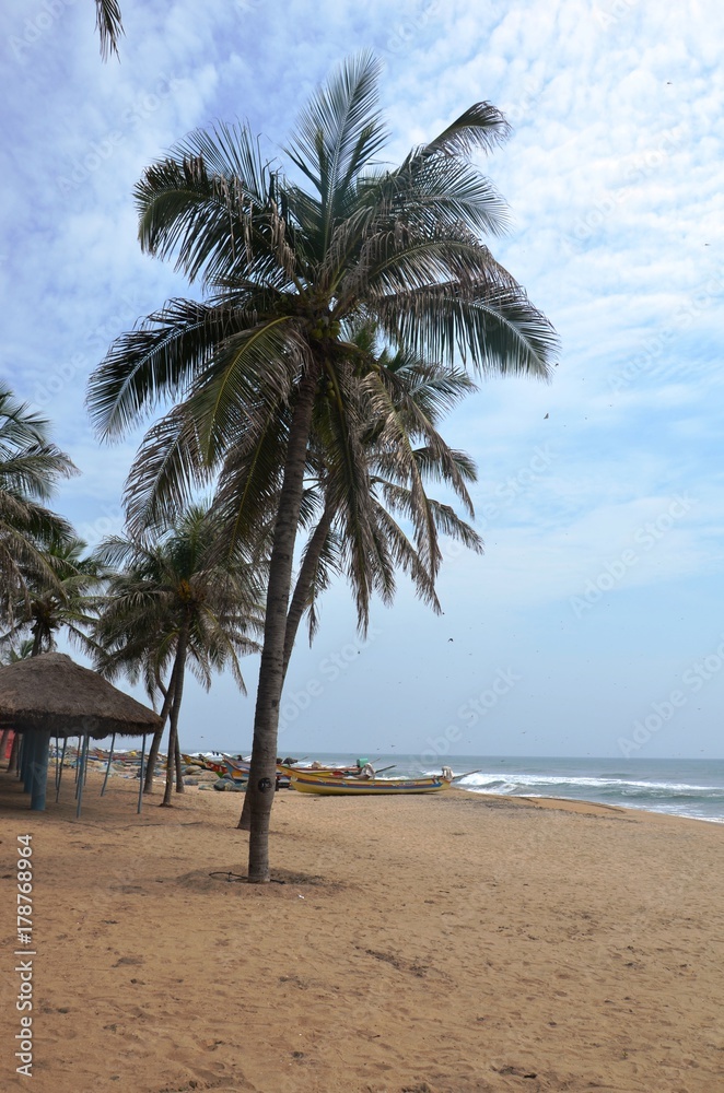 Obraz premium Plage de Mahäbalipuram (Tamil Nadu-Inde)