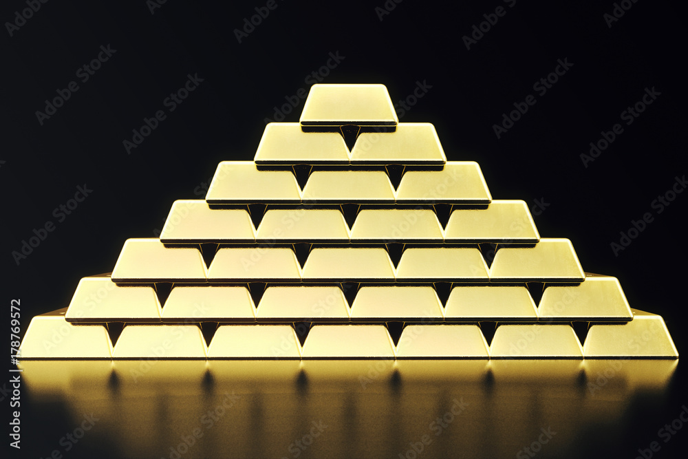 Stack close-up Gold Bars, weight of Gold Bars 1000 grams Concept of wealth and reserve. Concept of success in business and finance, 3d rendering Stack close-up Gold Bars, weight of Gold Bars 1000 grams Concept of wealth and reserve. Concept of success in business and finance, 3d rendering