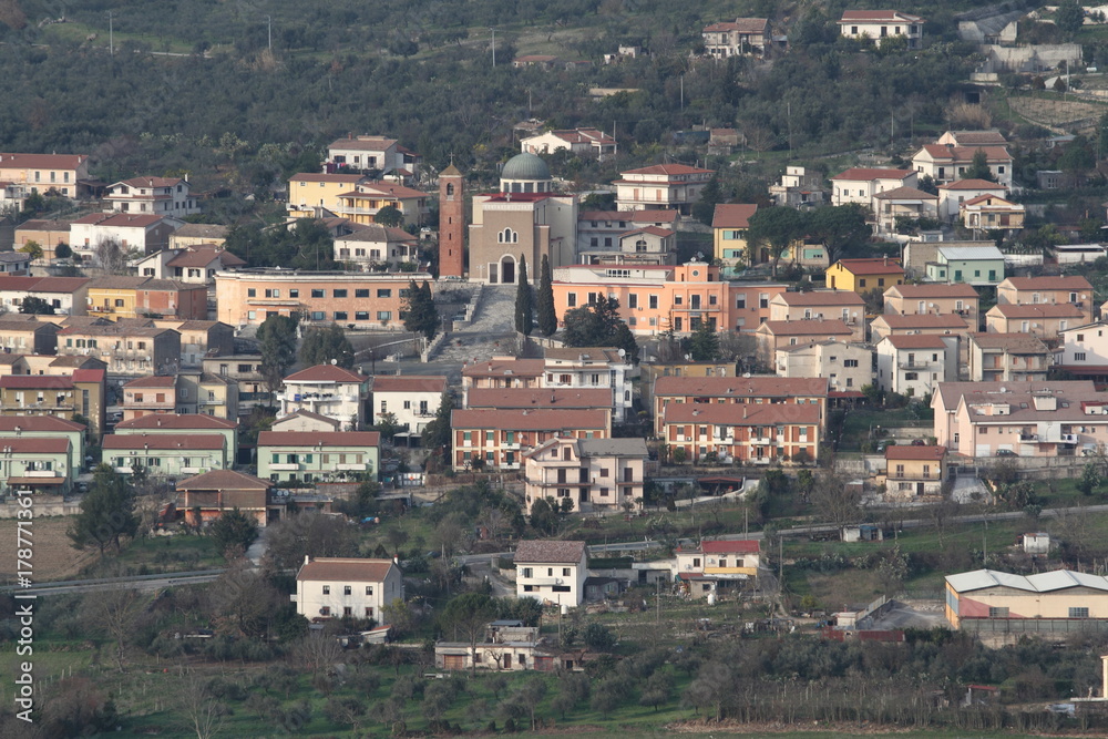 San Pietro Infine, the reconstructed small village filmed in The Battle of San Pietro of John Huston