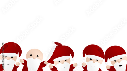 Weihnachtskarte Weihnachtsmann