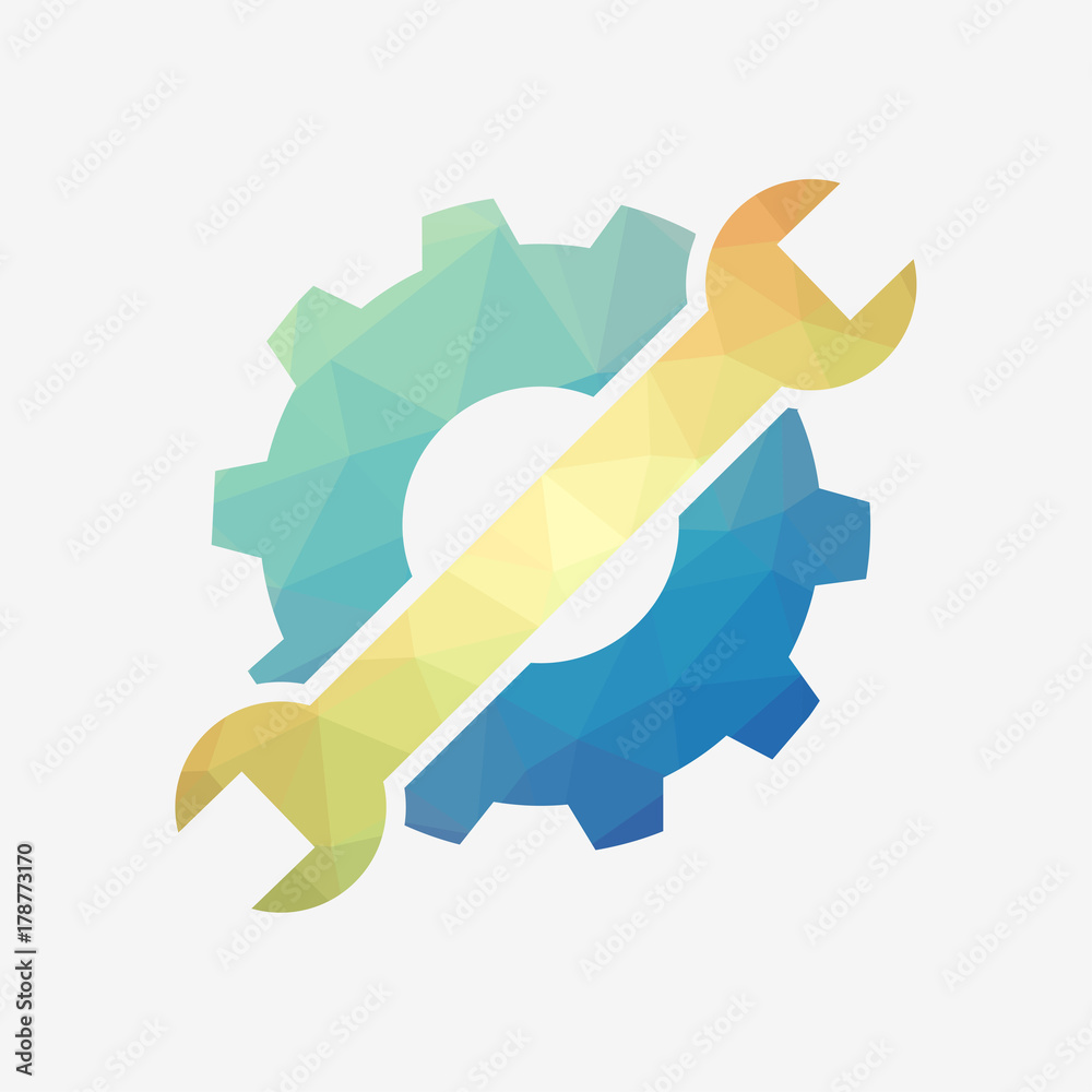 Machine repair icon. Maintenance or development symbol. Machine repair icon. Maintenance or development symbol.