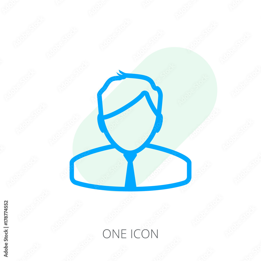 Businessman line icon Businessman line icon