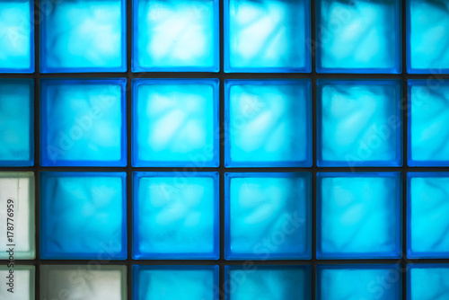 Translucent color frost glass blocks wall texture