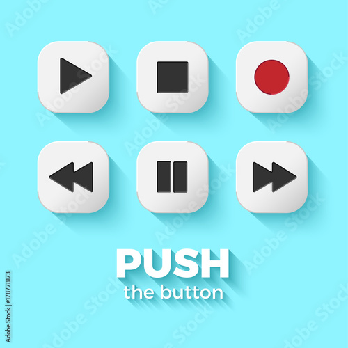 Media player buttons