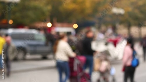 Wallpaper Mural Blurred view of the city of Prague, Czech Republic Torontodigital.ca