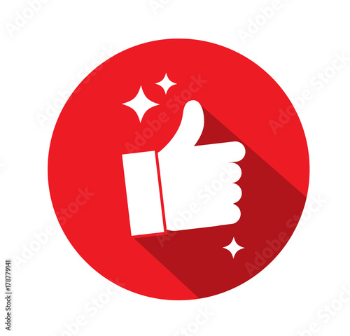 Creative Like Button Vector