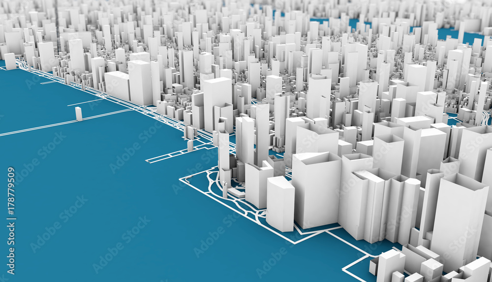 Obraz premium new york 3d rendering