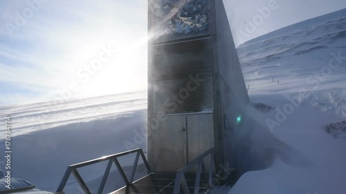 Global seed vault in Longyearbyen. Svalbard, Norway
