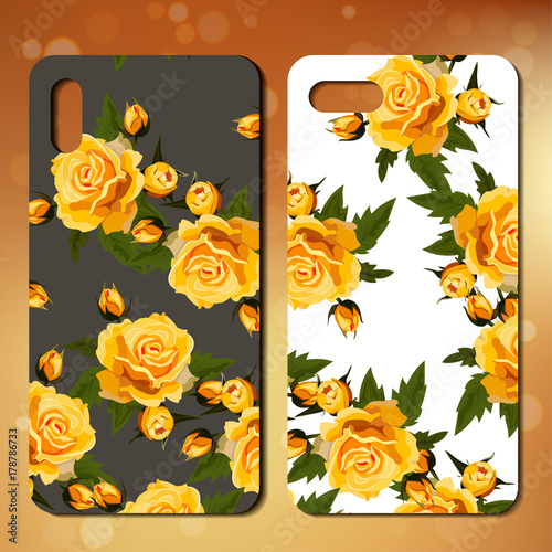 Phone cover with roses photo