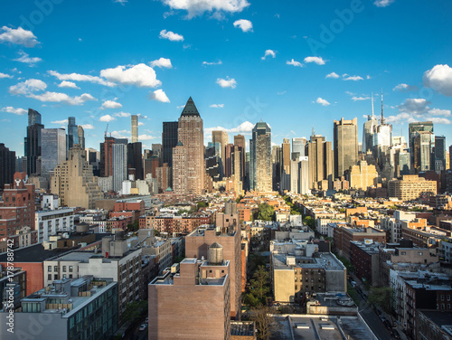New York City. Wonderful panoramic aerial view of Manhattan Midtown Skyscrapers. © Mariana Ianovska