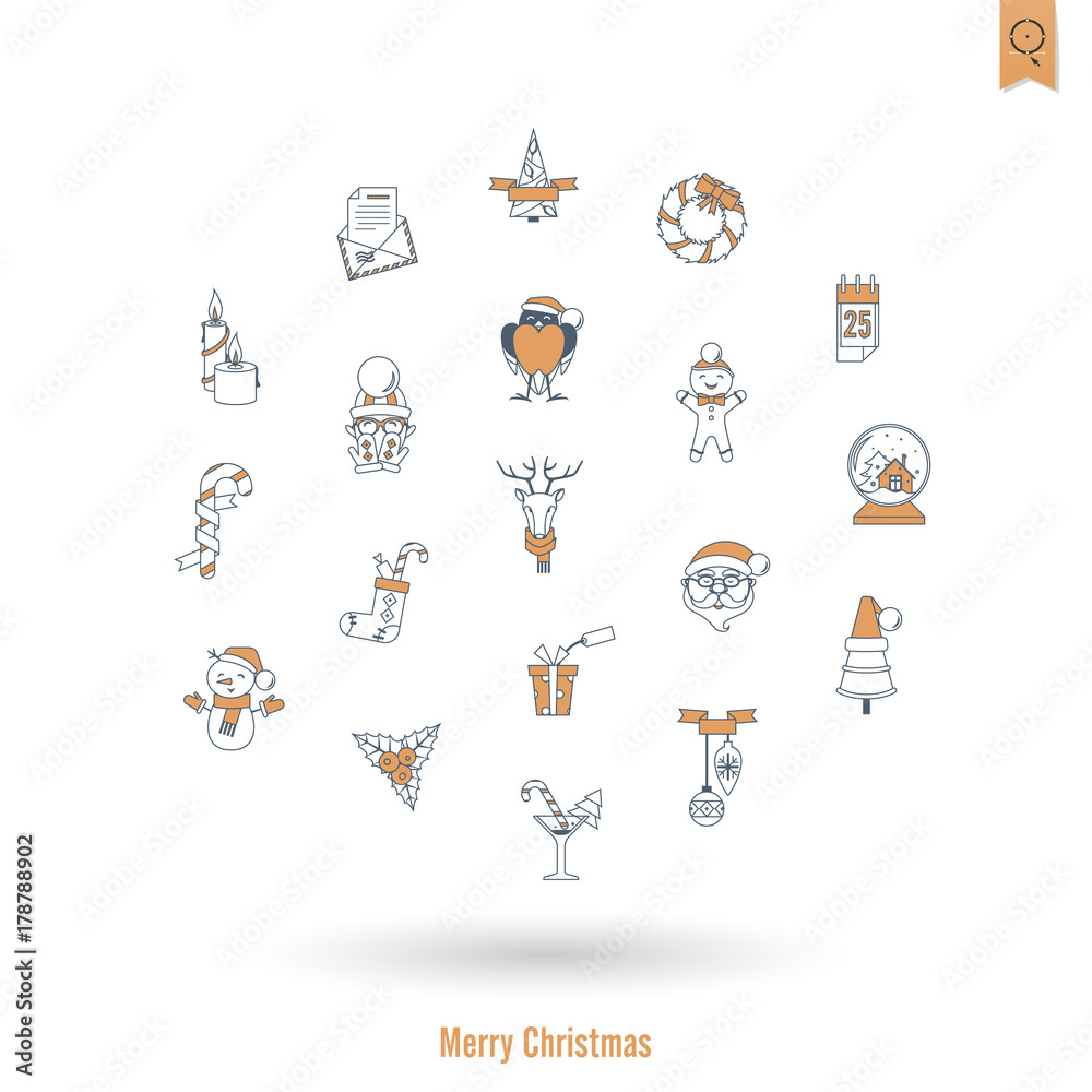 Christmas and Winter Icons Collection