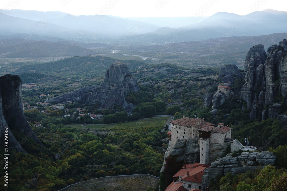 Impressive Meteora Mountains