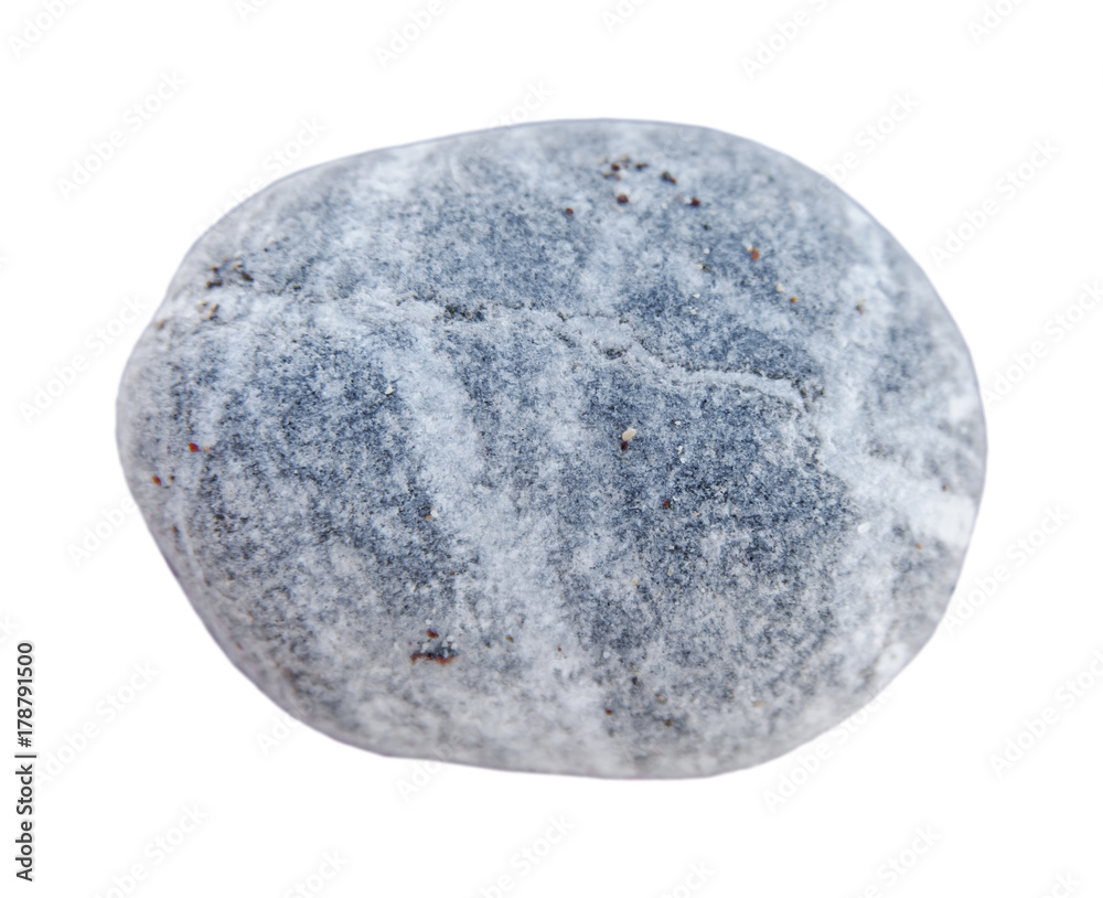Big pebble stone from beach isolated on white background Big pebble stone from beach isolated on white background