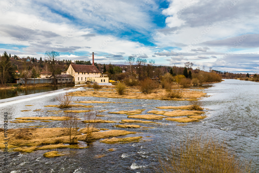 Weir On Berounka River - Revnice, Czech Republic