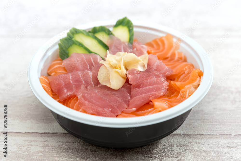japanese food Mix Sashimi Chirashi Rice Bowl japanese food Mix Sashimi Chirashi Rice Bowl