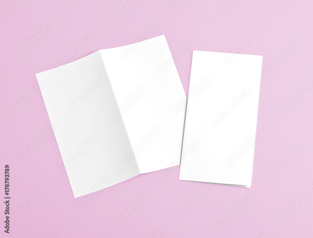 blank white folding paper flyer blank white folding paper flyer