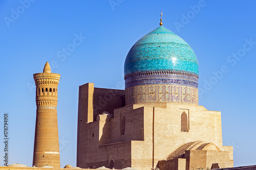 Kalyan mosque and minaret, located in the city of Bukhara, Uzbekistan. They are are part of the Po-i-Kalyan complex.