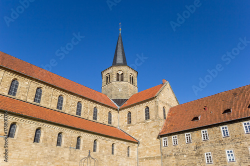 Sde view of the St. Godehard church in Hildesheim
