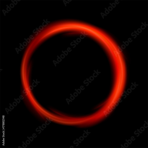 Round red light twisted, Suitable for product advertising, product design, and other. Vector Illustration