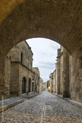 The old town of Rhodes in Greece