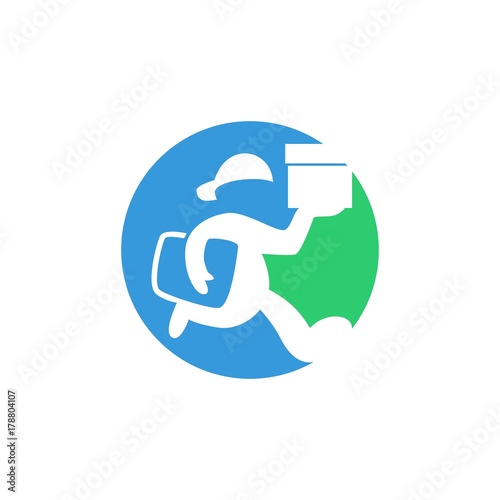 delivery logo. icon. editable. simple