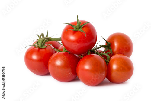 Tomaten auf weißem Hintergrund isoliert