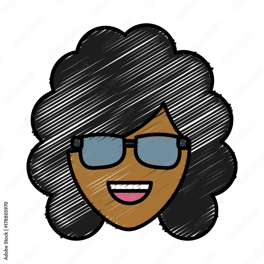 Woman with sunglasses icon vector illustration graphic design Woman with sunglasses icon vector illustration graphic design