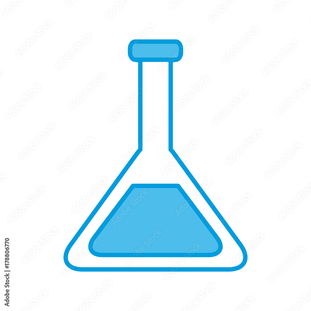 chemistry flask tool icon vector illustration graphic design