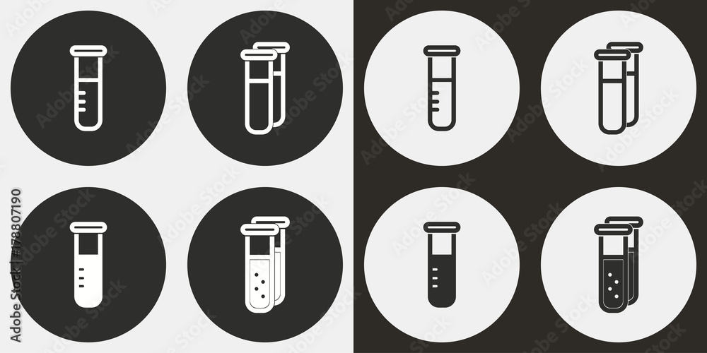 Flask - vector icon. Flask - vector icon.