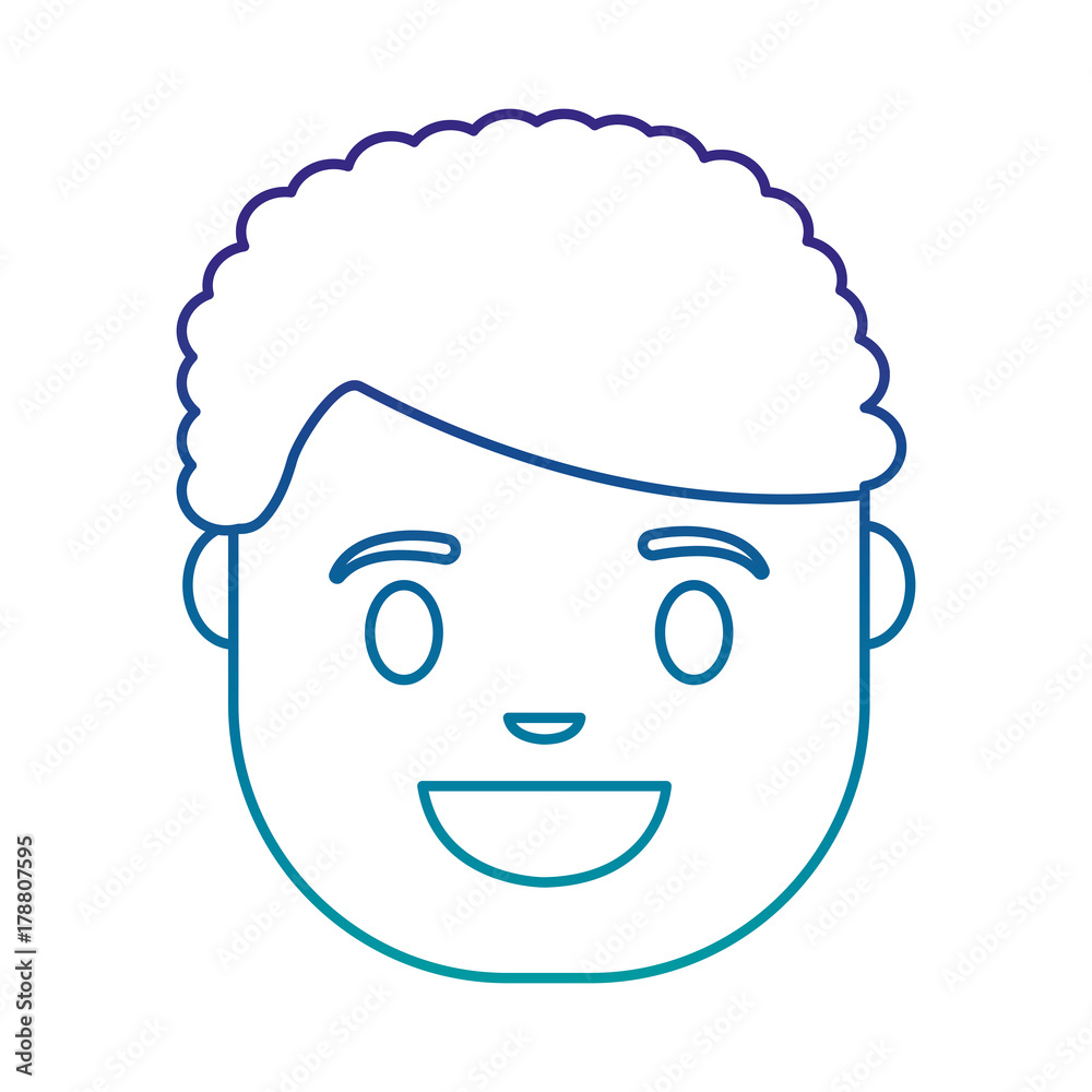 cartoon man icon over white background vector illustration