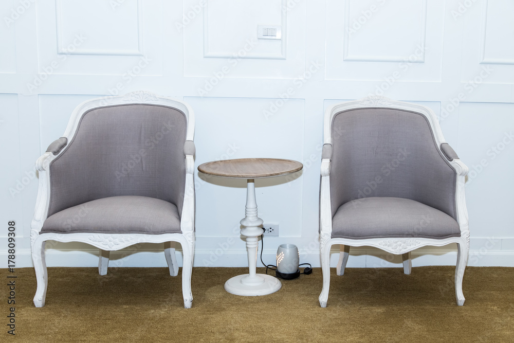 Obraz premium Vintage chair decor in home