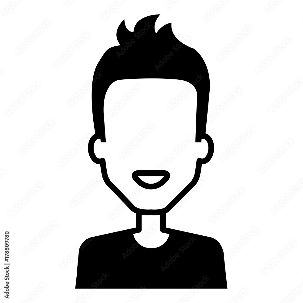 Fototapeta premium young man avatar character