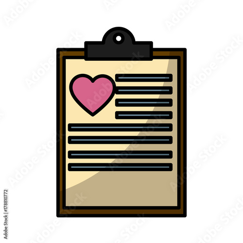 Medical document historial icon vector illustration graphic design photo
