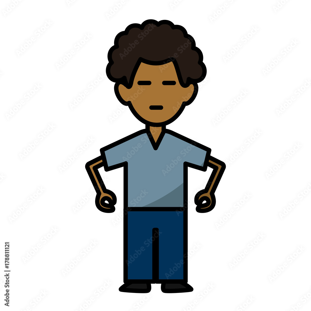 Man relaxing with eyes closed icon vector illustration graphic design Man relaxing with eyes closed icon vector illustration graphic design