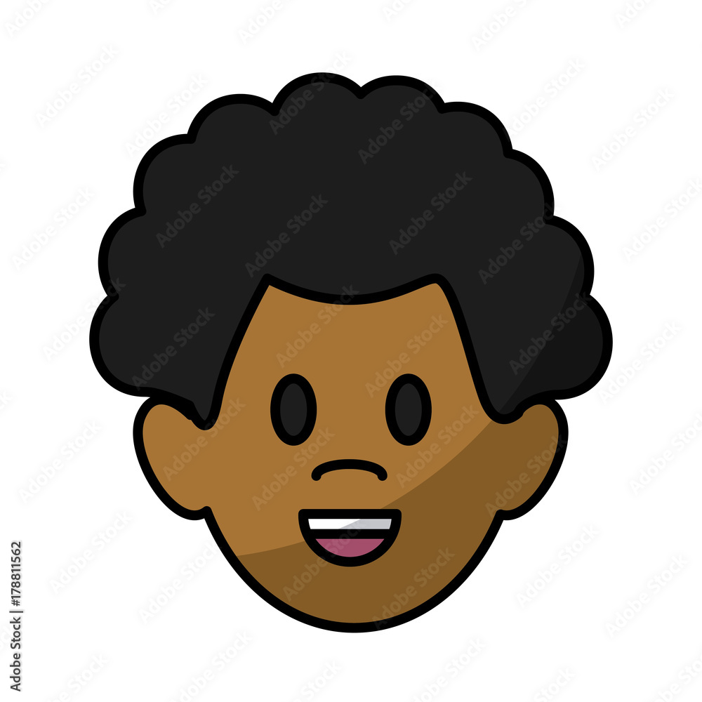 Man smiling cartoon icon vector illustration graphic design Man smiling cartoon icon vector illustration graphic design