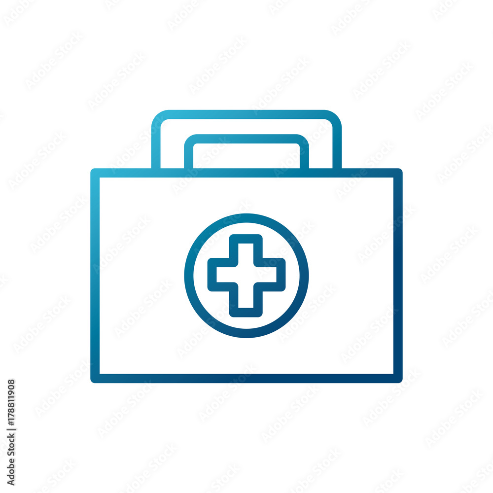 First aid suitcase icon vector illustration graphic design First aid suitcase icon vector illustration graphic design