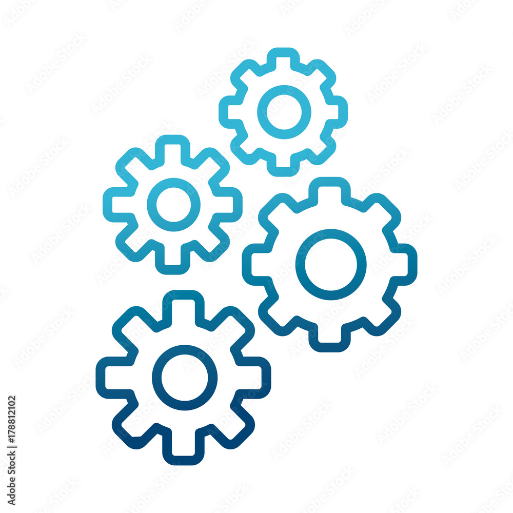 Gears machinery pieces icon vector illustration graphic design Gears machinery pieces icon vector illustration graphic design
