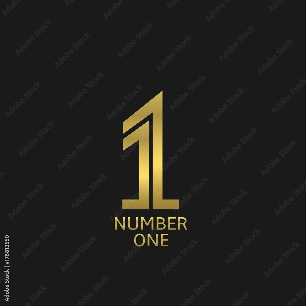 Obraz premium First place label