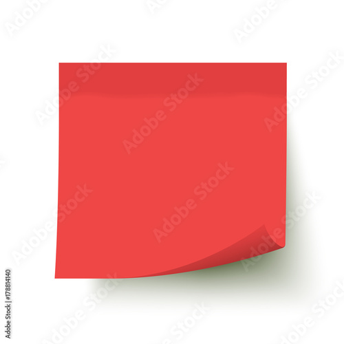 Red post note (№3) with curled corner isolated on transparent background. Free Download Red post note (№3) with curled corner isolated on transparent background. - GFXLoad